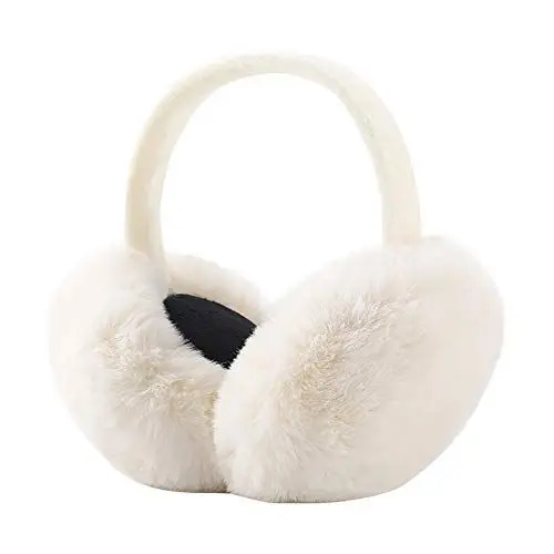 Produktbild: WOIRROIP Winter Ohrenwärmer, Winter Ohrenschützer Faltbare Abnehmbar Waschbar Plüsch Ohrenschützer warme Kälteschutz Kalte Winterzubehör Outdoor Ohrenmuscheln