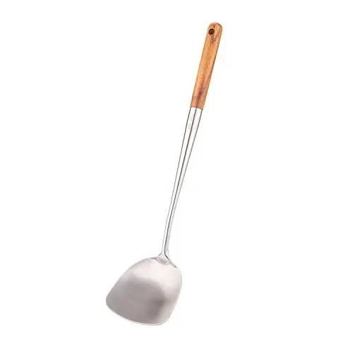 Produktbild: Wok-Pfannenwender,17inches Kelle für Wok, 304 Edelstahl Wok Spachtel