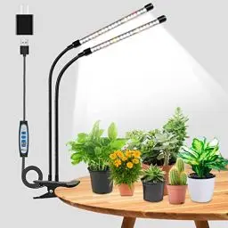 Produktbild: wolezek Pflanzenlampe LED, Vollspektrum Wachstumslampen für Pflanzen, 6000K Pflanzenlicht für Zimmerpflanzen, Pflanzenleuchte, Grow Light mit 5 Stufen Dimmbar, 6/12/16H Auto Timer