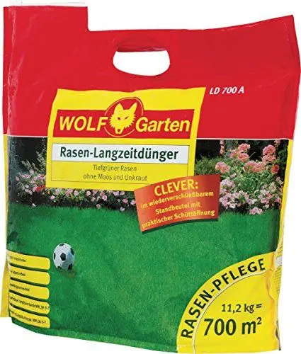 Produktbild: Wolf Garten Rasen-Langzeitdünger, organisches Material, grün, 33 x 26 x 13 cm, 636049