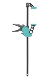 Produktbild: Wolfcraft Einhandzwinge Easy 75 - 500 mm 3023000 / Einfaches Spannen und Lösen der Zwinge mit nur einer Hand - ideal für den Heimwerker / Spannkraft von starken 90 kg