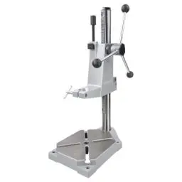 Produktbild: wolfcraft Bohrständer 5027000 / Verstellbare Halterung für Bohrmaschinen - zum exakten & sicheren Bohren auf Flächen, Leisten & Rundmaterial
