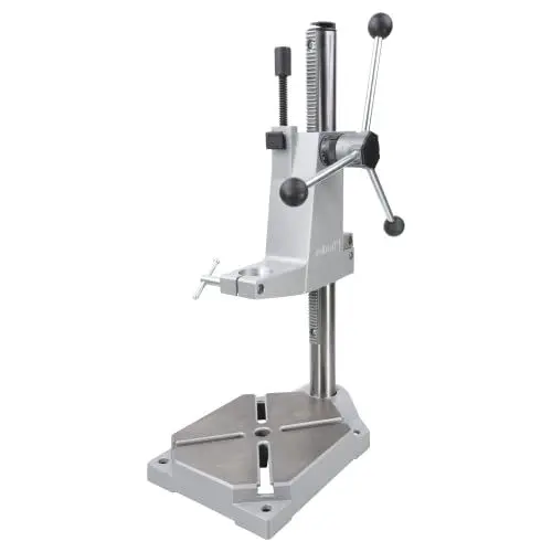 Produktbild: wolfcraft Bohrständer 5027000 / Verstellbare Halterung für Bohrmaschinen - zum exakten & sicheren Bohren auf Flächen, Leisten & Rundmaterial