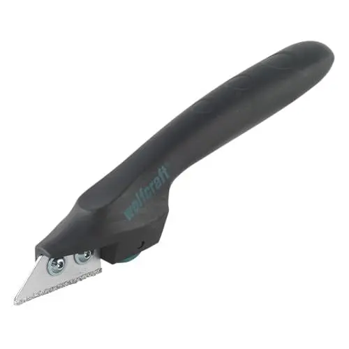 Produktbild: wolfcraft Fugenkratzer I 5570000 I Zum Entfernen von Fliesenmörtel - für Fliesenfugen von 2,5–6 mm Breite - 2 hartmetallbestreuten Klingen