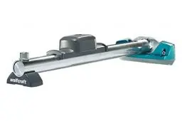 Produktbild: wolfcraft Hammer-Zugeisen 6945000 – Werkzeug zum Verlegen von Laminat und Parkett – 3-in-1-Funktion – Hammer, Schlagholz und Zugeisen in einem Produkt