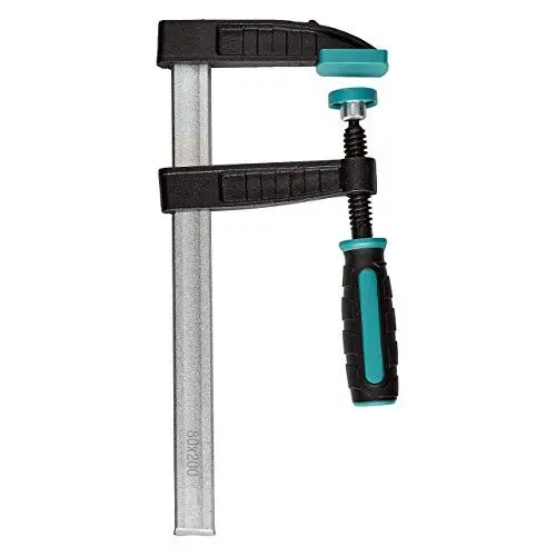Produktbild: wolfcraft I SC 80 – 200 – Schraubzwinge I 3058000 I mit Wellenprofil verstärkte Spannarme aus Temperguss I Ausladung 80 mm I Spannweite 200 mm