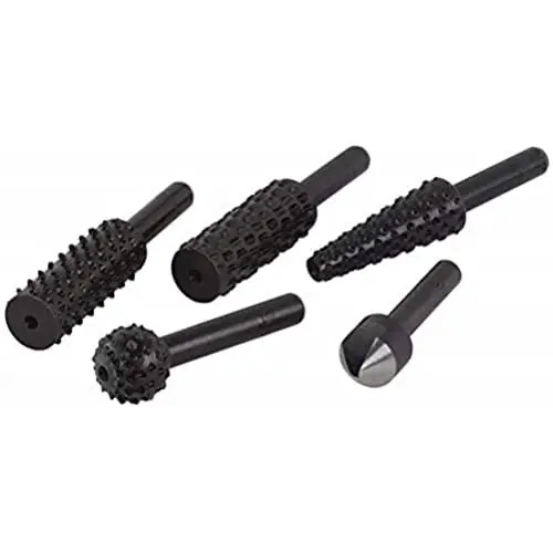Produktbild: wolfcraft Raspel- und Senker-Set, 5-tlg. I 2540000 I Zum Vorbereiten von Aussparungen und für den schnellen Abtrag von Material
