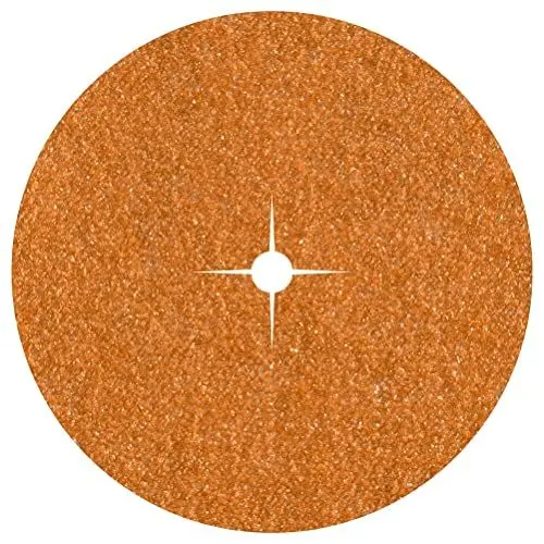 Produktbild: wolfcraft Schleifscheiben für Holz und Metall, Ø 125 mm I 2003000 I Körnung 120 I 10 Stück I Langlebig & Robust I für Schleifteller, mit Sternloch