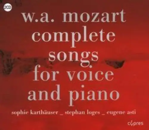 Produktbild: Wolfgang Amadeus Mozart: Sämtliche Lieder für Singstimme und Klavier