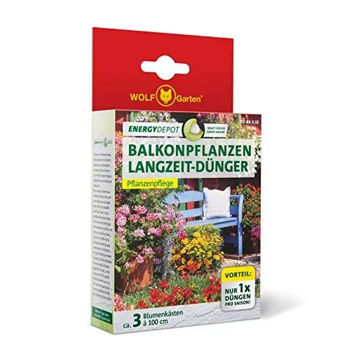 Produktbild: WOLF Garten - Energy Depot Balkon-Langzeitdünger ED-BK 0,32 (für ca. 3 Blumenkästen/Jahr)·· 3876003