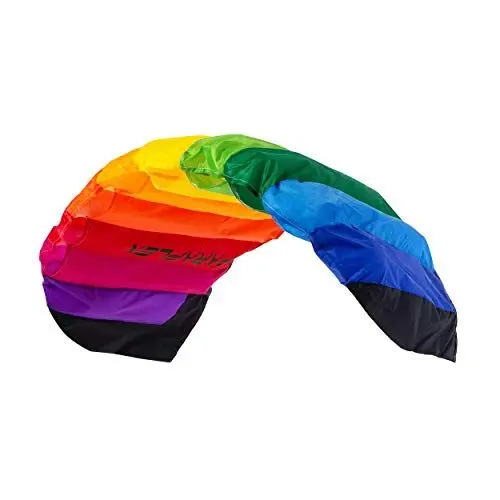 Produktbild: Wolkenstürmer® Paraflex Basic 1.2 (Rainbow) Kite - 2-Leiner Lenkmatte mit Flugschlaufen – Zweileiner Lenkdrachen - Flugdrachen für Kinder ab 6 Jahren