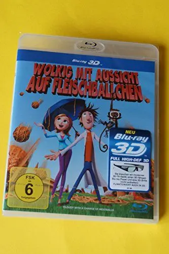 Produktbild: Wolkig mit Aussicht auf Fleischbällchen (3D Version) (3D Blu-ray)