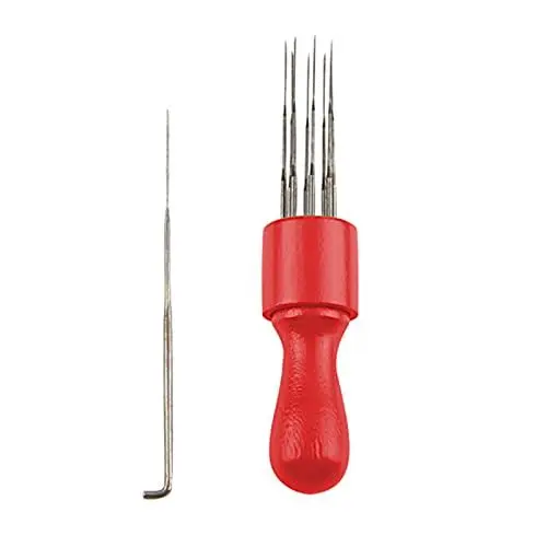 Produktbild: Wollfilzstift Mit 8 Nadeln Tragbar Multi Nadel Werkzeug DIY Kunst Handarbeit Handwerk Nadelwerkzeuge Stichzubehör Handarbeitswerkzeuge