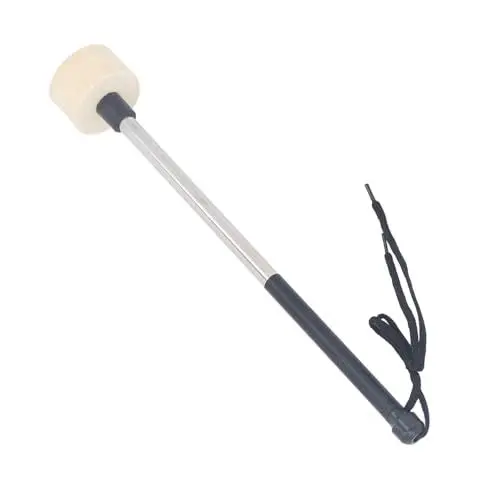 Produktbild: Wollfilz-Trommelstock, Edelstahlgriff, Weicher Filzschlägel für Trommeln, Pauken, Percussion, Leichter, Tragbarer, Multifunktionaler Trommelstock