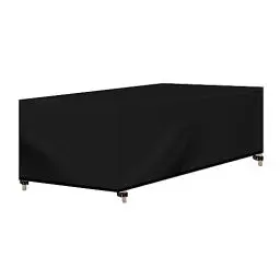 Produktbild: WOLTU Abdeckung für Gartenmöbel, Rechteckig 218x77x55 cm, Abdeckhaube aus 420D Oxford Gewebe, Wasserdicht Abdeckplane UV-Beständig, Schutzhülle Plane für Möbelsets Gartentisch Sitzgruppe,Schwarz