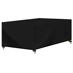 Produktbild: WOLTU Abdeckung für Gartenmöbel, Rechteckig 242x162x100 cm, Abdeckhaube 420D Oxford Gewebe, Wasserdicht Abdeckplane UV-Beständig, Schutzhülle Plane Möbelsets Gartentisch Sitzgruppe,Schwarz