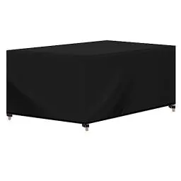 Produktbild: WOLTU Abdeckhaube Gartenmöbel Rechteckig 250x210x90 cm 420D Oxford Gewebe, Wasserdicht Abdeckplane UV-Beständig, Schutzhülle Plane für Möbelsets Gartentisch Sitzgruppe,Schwarz