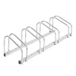 Produktbild: WOLTU Fahrradständer für 4 Fahrräder Fahrradhalterung auf dem Boden Aufstellständer für Fahrradaufhängung Fahrradhalter aus Metall