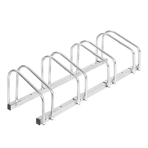 Produktbild: WOLTU Fahrradständer für 4 Fahrräder Fahrradhalterung auf dem Boden Aufstellständer für Fahrradaufhängung Fahrradhalter aus Metall