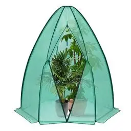 Produktbild: WOLTU Gewächshaus Foliengewächshaus 160x180cm, PE halbtransparente Tomatengewächshaus Winterschutz, überwinterungszelt für Pflanzen wetterfest Mehrzwecktreibhaus Pflanzenhaus Grün