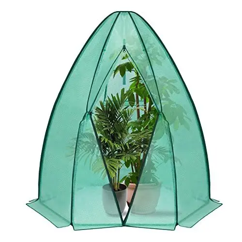 Produktbild: WOLTU Gewächshaus Foliengewächshaus 160x180cm, PE halbtransparente Tomatengewächshaus Winterschutz, überwinterungszelt für Pflanzen wetterfest Mehrzwecktreibhaus Pflanzenhaus Grün