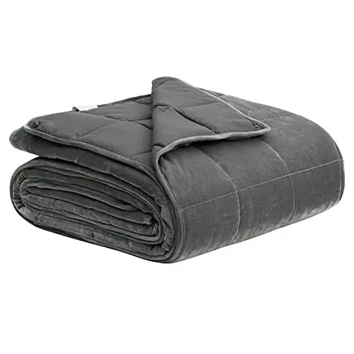 Produktbild: WOLTU Gewichtsdecke 150x200 cm 7 kg, Therapiedecke Anti-Stress, schwere Decke zum Schlafen, Bettdecke mit Gewicht, 100% Polyester, Schlaf verbessern