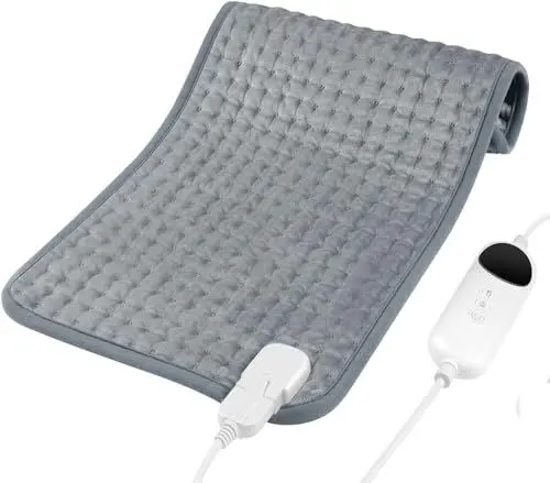 Produktbild: WOLTU Heizkissen mit Abschaltautomatik Elektrisches Wärmekissen 30x60 cm Flanell, 10 Temperaturstufen Timerfunktion 45min/90min/120min, Heizkissen für Rücken Nacken Schulter Bauch, Maschinenwaschbar