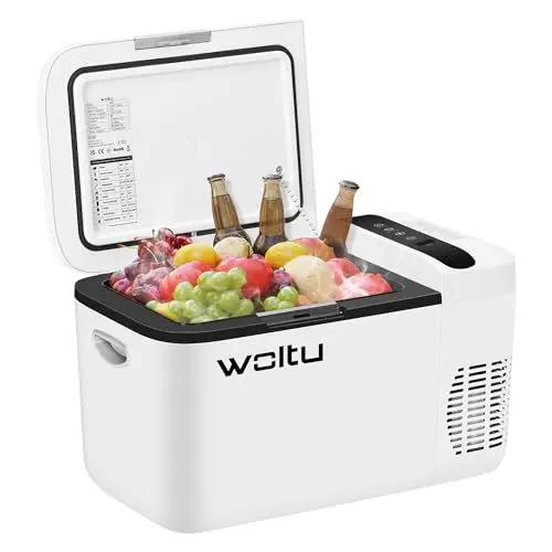 Produktbild: WOLTU Kompressor Kühlbox 22L Auto Kühlschrank, elektrische Kühlbox 12 V 230 V, Gefrierbox -20 ℃ bis 20 ℃ mit LED-Display USB-Anschluss, tragbare Gefrierschrank für LKW Reisemobil Camping Party