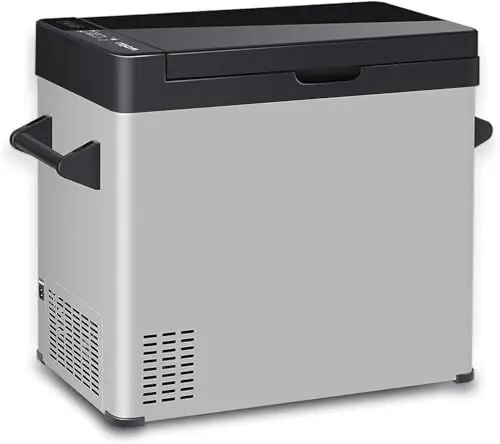 Produktbild: WOLTU Kompressor Kühlbox Auto 60L, 12V 230V Elektrische Camping Kühlbox Groß mit Gefrierfach, Dual Zone Kühlschrank, Kühltruhe Auto Mini Kühlbox Gefrierbox für Lkw, Strand, Picknick, Summer Saver