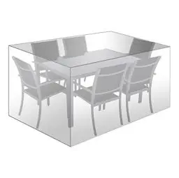 Produktbild: WOLTU Schutzhülle Möbelsets, 242x162x100 cm, Abdeckung für Gartenmöbel, Abdeckhaube aus PE, Plane UV-Beständig wasserabweisend winterfest reißfest, Transparent