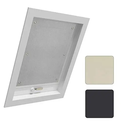 Produktbild: WOLTU Thermo Dachfenster Rollo ohne Bohren Sonnenschutz Verdunkelungsrollo mit Saugnäpfen, Thermorollo Hitzeschutz für Velux- und Roto-Fenster M04 / 304, Dunkelgrau 60x73 cm