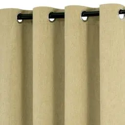 Produktbild: WOLTU Thermovorhang Kälteschutz Vorhänge Blickdicht mit Ösen, 360g/m² Dicke Verdunklungsvorhänge Wärmeisolierend Leinenoptik Thermo Ösengardinen Wohnzimmer Lärmschutz, 135x225 cm Sand (1 Stück)