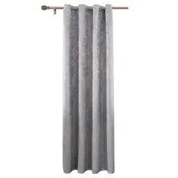 Produktbild: WOLTU Thermovorhang Kälteschutz wärmeisolierende Vorhänge Blickdicht mit Ösen, 250g/m² Schwere Verdunklungsvorhänge Damast Optik Gardinen Wohnzimmer Schlafzimmer, 135x245 cm Dunkelgrau (1 Stück)