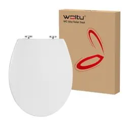 Produktbild: WOLTU Toilettendeckel,WC Sitz mit Absenkautomatik,klodeckel Antibakterieller WC Sitz,Fast Fix Toilettensitz, Klobrille,WC Deckel Weiß Oval