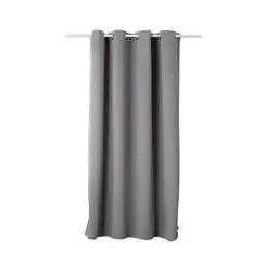 Produktbild: WOLTU Verdunklungsvorhänge Gardinen mit Ösen Thermo Vorhang Blickdicht gegen Kälte und Hitze Ösenschal, 250g/m² Dicke Vorhänge Blackout Curtains Wohnzimmer Schlafzimmer, 117x138cm Dunkelgrau (1 Stück)
