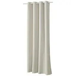 Produktbild: WOLTU Verdunklungsvorhänge Gardinen mit Ösen Thermo Vorhang Blickdicht gegen Kälte und Hitze Ösenschal, 250g/m² Dicke Vorhänge Blackout Curtains Wohnzimmer Schlafzimmer, 135x225 cm Beige (1 Stück)