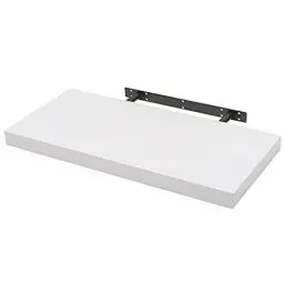 Produktbild: WOLTU Wandboard Wandregal CD DVD Regal Bücherregal Schweberegal Holz Board 30x22.9x3.8cm weiß für Büro, Wohnzimmer, Schlafzimmer, Küche RG9371ws