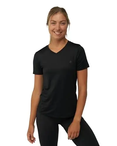 Produktbild: Women Workout T-Shirt, Breathable Fitness Top (Schwarz, S)