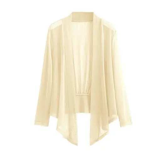 Produktbild: Womens Cardigans Plain Outwear Tops Fall Winter Long Sleeve Baggy Coat Open Front Cardigan Lightweight Outerwear A-27