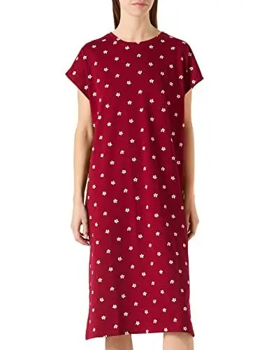 Produktbild: Women'secret Damen Abendkleid Nachthemd, Bedruckt rot, 36