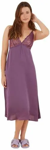 Produktbild: Women'secret Damen Nachthemd, Lila, Regulär