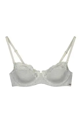 Produktbild: Women'secret Damen Pretty Balconette Baumwolle Grau BH, 75B
