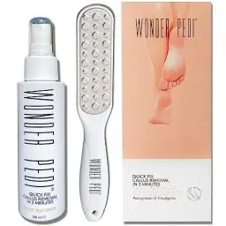 Produktbild: Wonder Pedi Hornhautentferner für die Füße- Hornhautentferner Lösung mit Metall-Fußfeile- Professionelle Spa-Pediküre-Fußpflege hornhautfeile Set Für Hornhaut Entfernen (Fußpflege hornhautfeile Set)