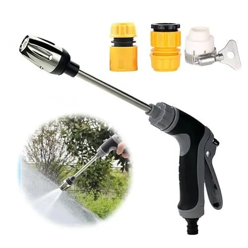 Produktbild: Wonjean Turbo Washer für Gartenschlauch,Hochdruckpistole Düse/Spritze,Hochdruckdüse für Gartenschlauch,Ultra Washer Verstellbarer Wasserdurchflus,Hochdruck Wasserpistole,Hochdruckreiniger
