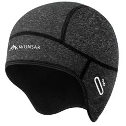 Produktbild: wonsar Wintermütze, Winddichte Fahrrad Mütze Winter, Helm-Unterziehmütze für Herren Damen, Mütze Fahrradhelm, Radmütze, Fahrrad Zubehör, Sportmütze, Radfahren Skifahren Laufmütze