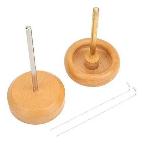 Produktbild: Wooden Seed Beads Spinner Stickerei Perlen Spinner Manual Beader Wood mit Einfädelnadeln für schnelles Einfädeln von Perlen