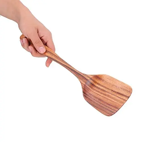 Produktbild: Wooden Spatula Set Made Of Fine Wooden Spatula Holzschaufel, Langer Griff, Pfannenwender, Antihaft-Pfannenwender