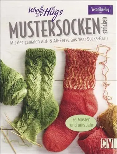 Produktbild: Woolly Hugs Mustersocken stricken: Mit der genialen Auf- & Ab-Ferse - aus Year-Socks-Garn