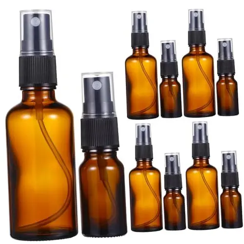 Produktbild: WOONEKY Leere Parfümflaschen Aus Glas 10 Ml Mini-sprühflaschen Für Ätherische Öle Wiederverwendbare Reiseflaschen Mit Feinem