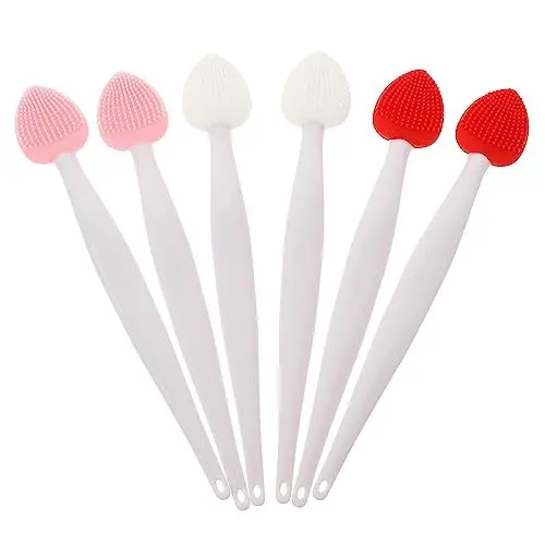 Produktbild: WOONEKY 12stücke Teiliges Lippenpeelingbürste Mit Doppelter Manuelle Lippenreinigungsbürste Für Sanfte Exfoliation Und Pflege Tragbar Für Unterwegs